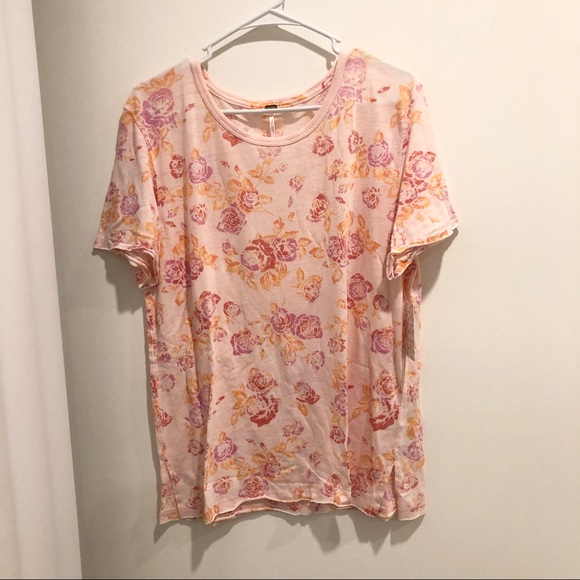 NEW Free People Tourist Tee Floral Soft Graphic Tee Shirt - Size XS S M - Picture 5 of 10